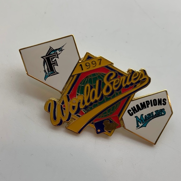 MLB Other - Vintage Florida Marlins 1997 World Series Champions Baseball Lapel Pin